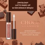 ⁦Eveline Cosmetics Lip Gloss Choco Glamour Liquid Lipstick with Gloss Finish for Vinyl Lips, Vegan Formula with Cocoa Extract, 1 x 4.5 ml No. 01 Ruby Chocolate⁩ - الصورة ⁦2⁩