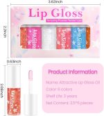 ⁦NEW Magic Color Changing Moisturizing Lip Oil, Boss UP No-Sticky PH Warm Change Lip Oil, Glow Luminous Hydrating Lip Gloss with Shimmery Finish, Lightweight (multiciolor, small)⁩ - الصورة ⁦6⁩