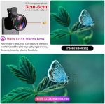 NALACAL Phone Camera Lens, 2 in 1 Professional Phone Camera Lens, Universal Cell Phone Clip-on Lens Kit, 37mm Mobile Phone Lens 0.45x 49uv Super Wide-Angle + Macro HD Lens for All Smartphones
