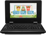 ZHAOHUIXIN 7" Portable Small Laptop, Android 12 Quad Core with 2GB RAM 32GB ROM Mini Laptop Notebook for Kids,Ideal Gift for Children 's Learning and Entertainment (Black)