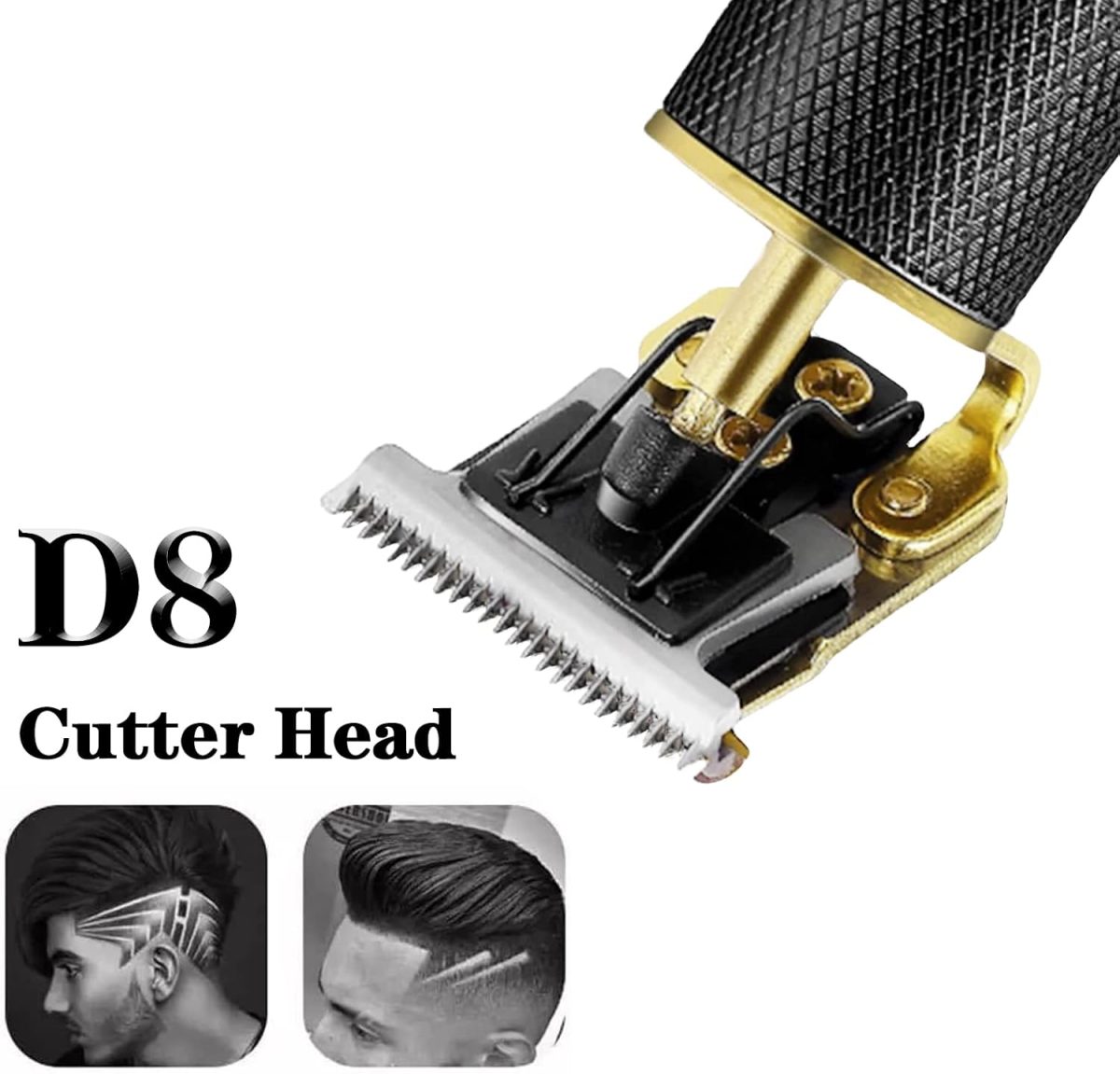 ⁦KEMEI Mens Clipper Cordless Hair Clippers, Razor Electric Professional Beard Trimmer Grooming Shaving Machine Self Hair Cutting Haircut Trimmers Cutter,Black KM-1971⁩ - الصورة ⁦3⁩