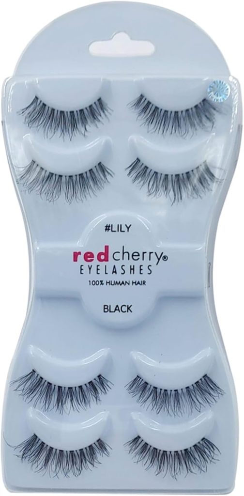 Red Cherry False Eyelashes 4-Pair, No. LILY