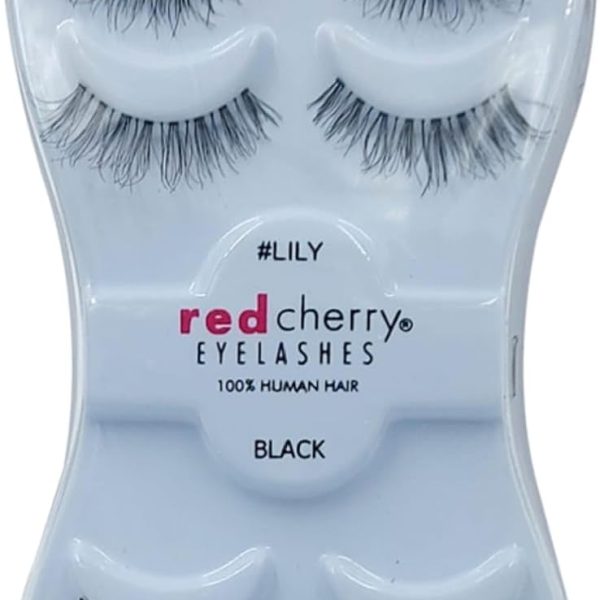 Red Cherry False Eyelashes 4-Pair, No. LILY