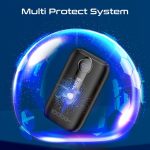 ⁦Promate 4-piece power bank Premium kit with 10,000mAh ultra-compact chargers, USB-C™ and Lightning Built-in cables, LED screen, 22.5 PD, USB-C™ and USB-A™ Ports, and Charge Protection, Quatro-10⁩ - الصورة ⁦7⁩