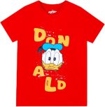 Disney Boys Disney Donald Kids Boys Short Sleeves 100% Cotton T-Shirt Western (pack of 1)