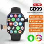 ⁦Original CD99 2025 4G Cellular & WiFi with 190° Rotatable Camera 2:26 inch AMOLED Display Android watch with storage & Play store GPS Face ID •2RAM 32ROM• extra protector & Straps Free⁩ - الصورة ⁦2⁩