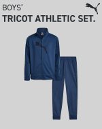 ⁦PUMA Boys' Pants Set - 2 Piece Tricot Athletic Zip Up Jacket Sweatshirt and Active Jogger Pants - Boys Activewear Set (4-16), Size⁩ - الصورة ⁦2⁩