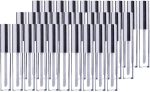 30 Plastic PET Lip Gloss Tubes 10ML Balm Container Clear Stopper Silver Lot