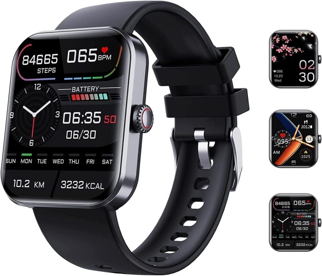 LYAROMIS 2025 Smart Watch for Men Women, 1.91" HD Smartwatch with 100+ Sports Modes,Blood oxygen test, Heart Rate/Sleep Monitor, Activity Tracker for Android/iPhone(F57L)