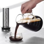 ⁦Andgogo Cold Brew Coffee Maker, Iced Coffee Maker with Airtight Lid, Cold Brew Pitcher with Removable Stainless Steel Filter for Drink Iced Coffee Hot Tea Fruit Beverage Brewing (32 oz -960ML)⁩ - الصورة ⁦4⁩