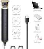 ⁦KEMEI Mens Clipper Cordless Hair Clippers, Razor Electric Professional Beard Trimmer Grooming Shaving Machine Self Hair Cutting Haircut Trimmers Cutter,Black KM-1971⁩ - الصورة ⁦5⁩