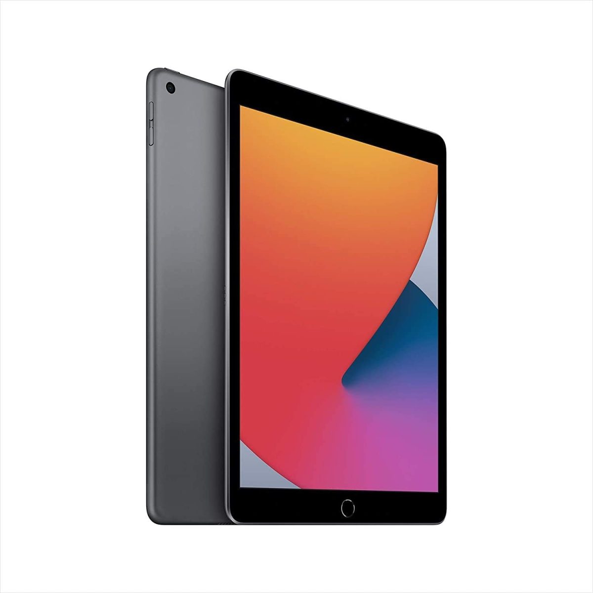⁦Apple (Refurbished) 2020 iPad (10.2-inch, Wi-Fi, 32GB) - Space Grey (8th Generation)⁩ - الصورة ⁦2⁩