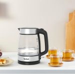 ⁦TEFAL Kettle | 1.7 L Glass Electric Kettle | 1850-2200 W | Concealed Heating Element | Cordless 360° Design | Removable Anti-Scale Filter | Precision Spout | 2 Years Warranty | KI700827⁩ - الصورة ⁦3⁩