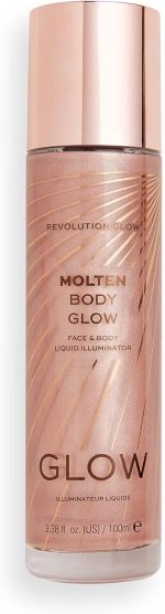 ⁦Makeup Revolution, Molten Body Glow, Rose Gold, 100ml⁩ - الصورة ⁦2⁩