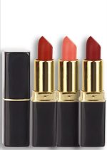 Matte Lipstick Set, 3Pcs, Dark Light Bright Red, Long Lasting, Smudge Proof, Lip Stain