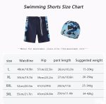 ⁦Toddler Swim Trunks Boys Rash Guard Swimsuit UPF 50+ Bathing Suit Kids Quick Dry Board Shorts Children Summer Beach Swimwear Set with Swim Hat 2 Piece Trendy Surf Pants for 2-12Years Boy⁩ - الصورة ⁦5⁩