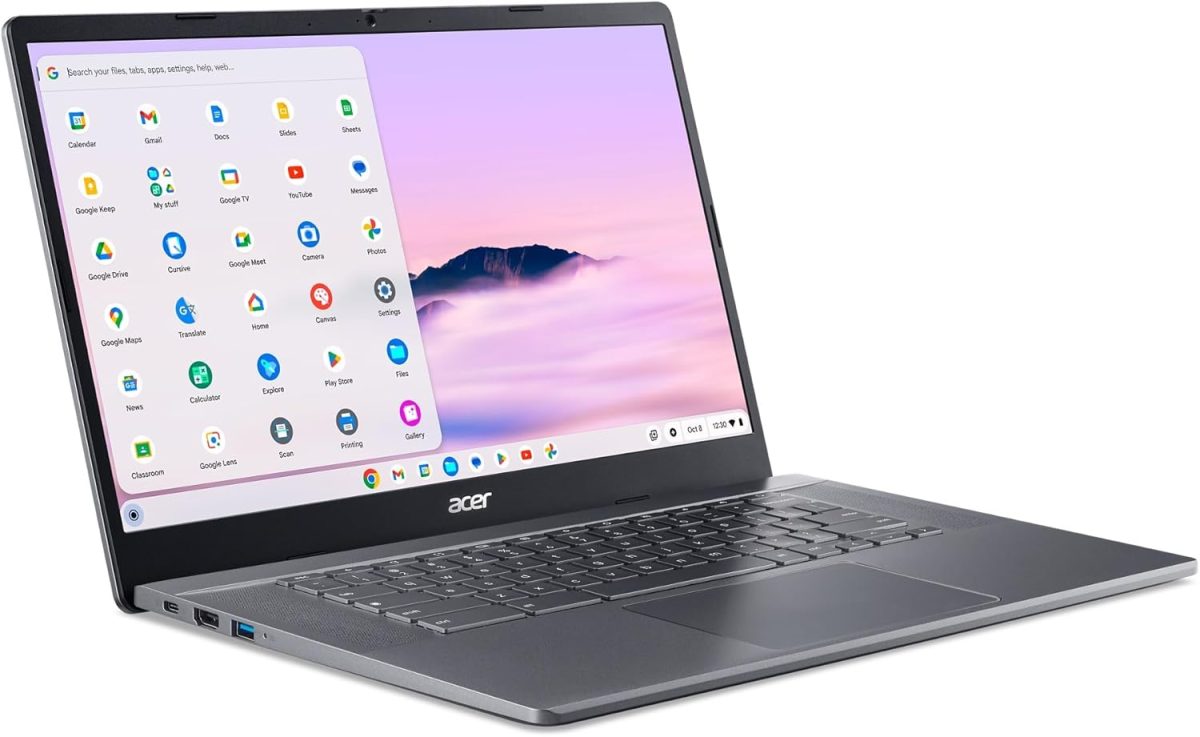 ⁦acer Chromebook Plus 515 Laptop with Google AI – 15.6" Full HD 1920 x 1080 IPS Touch Display | Intel Core i3-1305U | 8GB LPDDR5X | 256GB SSD | Wi-Fi 6E | FHD Camera | Chrome OS | CB515-2HT-33M4⁩ - الصورة ⁦13⁩