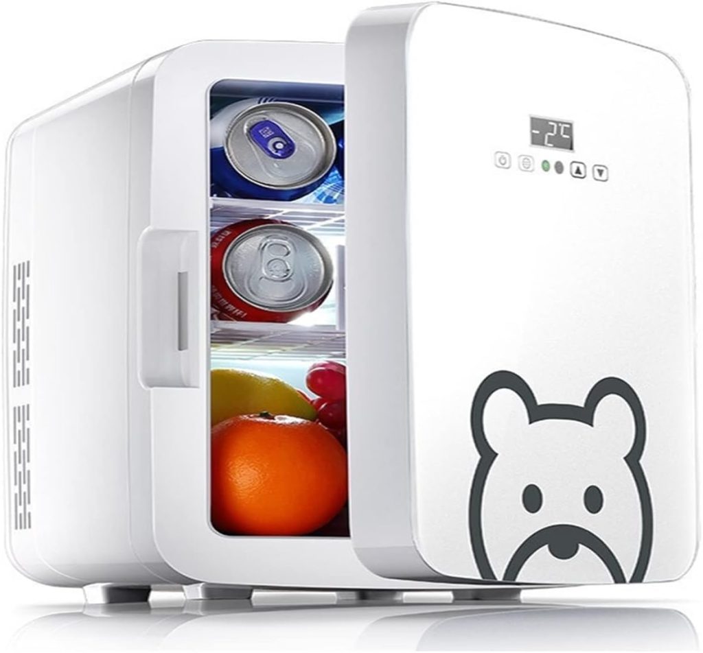 DDCVFREE Mini fridge Refrigerator 10L Refrigerator Mini Small Household Portable Heating And Cooling Box Skin Care Fridge Skincare Fridge