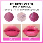 ⁦NEW Magic Color Changing Moisturizing Lip Oil, Boss UP No-Sticky PH Warm Change Lip Oil, Glow Luminous Hydrating Lip Gloss with Shimmery Finish, Lightweight (multiciolor, small)⁩ - الصورة ⁦4⁩