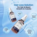 ⁦FEGPLUS Rosemary Beard & Hair Serum (50ml), Rosemary Extract Serum Hair Spray, Minoxidil 5% Solution for Hair and Beard⁩ - الصورة ⁦3⁩