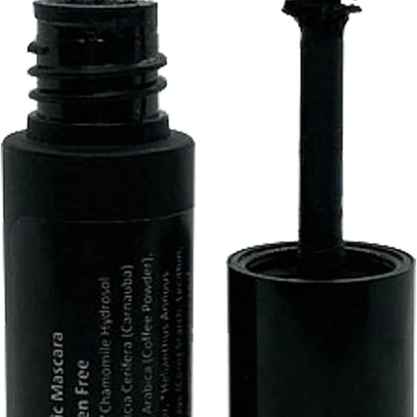 Mom's Secret 100% Natural Mascara Black, Organic, Vegan, Paraben & Gluten Free, Strengthens & Volumes, Stays on all day, Made in the USA, 0.25 ounce