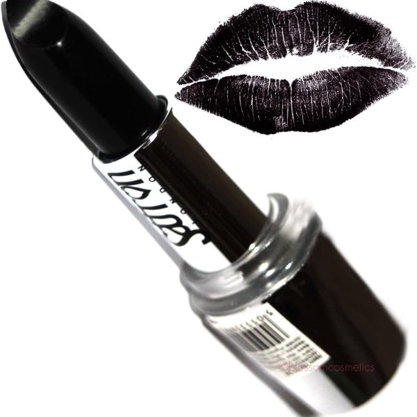 Saffron LONDON BLACK LIPSTICK Halloween,Vampire Witch, Goth, Punk, Emo, Vamp