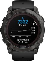 ⁦GARMIN FENIX 7X PRO - SAPPHIRE SOLAR EDITION- CARBON GRAY DLC TITANIUM WITH BLACK BAND⁩ - الصورة ⁦3⁩