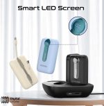 ⁦Promate 4-piece power bank Premium kit with 10,000mAh ultra-compact chargers, USB-C™ and Lightning Built-in cables, LED screen, 22.5 PD, USB-C™ and USB-A™ Ports, and Charge Protection, Quatro-10⁩ - الصورة ⁦8⁩