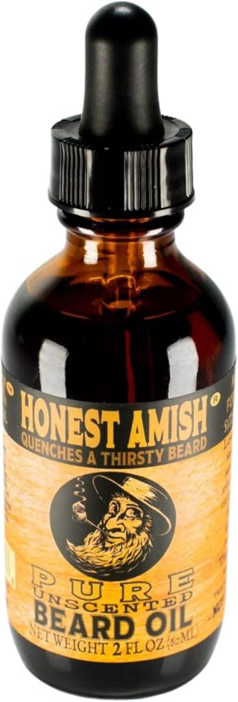 Honest Amish - Pure Beard Oil - 2 Ounce - Fragrance Free