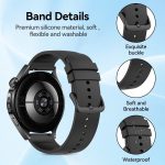 ⁦T Tersely Adjustable Strap Compatible with HUAWEI WATCH 5/GT5/GT5 pro/GT4 46mm - Ultra Soft, Durable Silicone Material for All - Weather Use. Ideal for Optimal Performance During Daily Wear⁩ - الصورة ⁦3⁩
