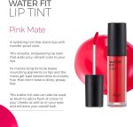 ⁦The Face Shop Waterproof and Long Lasting WATER FIT LIP TINT - PINK MATE Colour Lip Stain,5g⁩ - الصورة ⁦2⁩