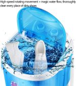 ⁦DENX Mini Shoe Washing Machine, 4.8 kg Capacity, 2-in-1 for Clothes and Shoes, Bionic Wave Wheel -DX2041⁩ - الصورة ⁦2⁩