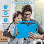 ⁦7 inch Kids Tablet, Quad Core Android 12 2GB 32GB, Parental Control, Eye Protection, Shockproof Case, Dual Camera, WiFi, Bluetooth, Learning Tablet for Kids - K4 (Blue)⁩ - الصورة ⁦3⁩