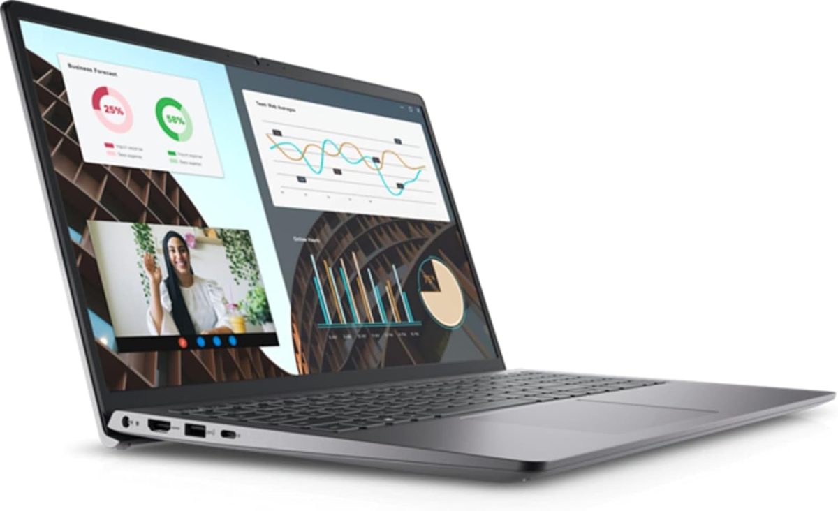 ⁦Dell Vostro 3530 Laptop (2023) | 15.6" 1920x1080 FHD | Core i7-1355U - 512GB SSD Hard Drive - 16GB RAM | 10 cores @ 5 GHz No OS Black⁩ - الصورة ⁦3⁩