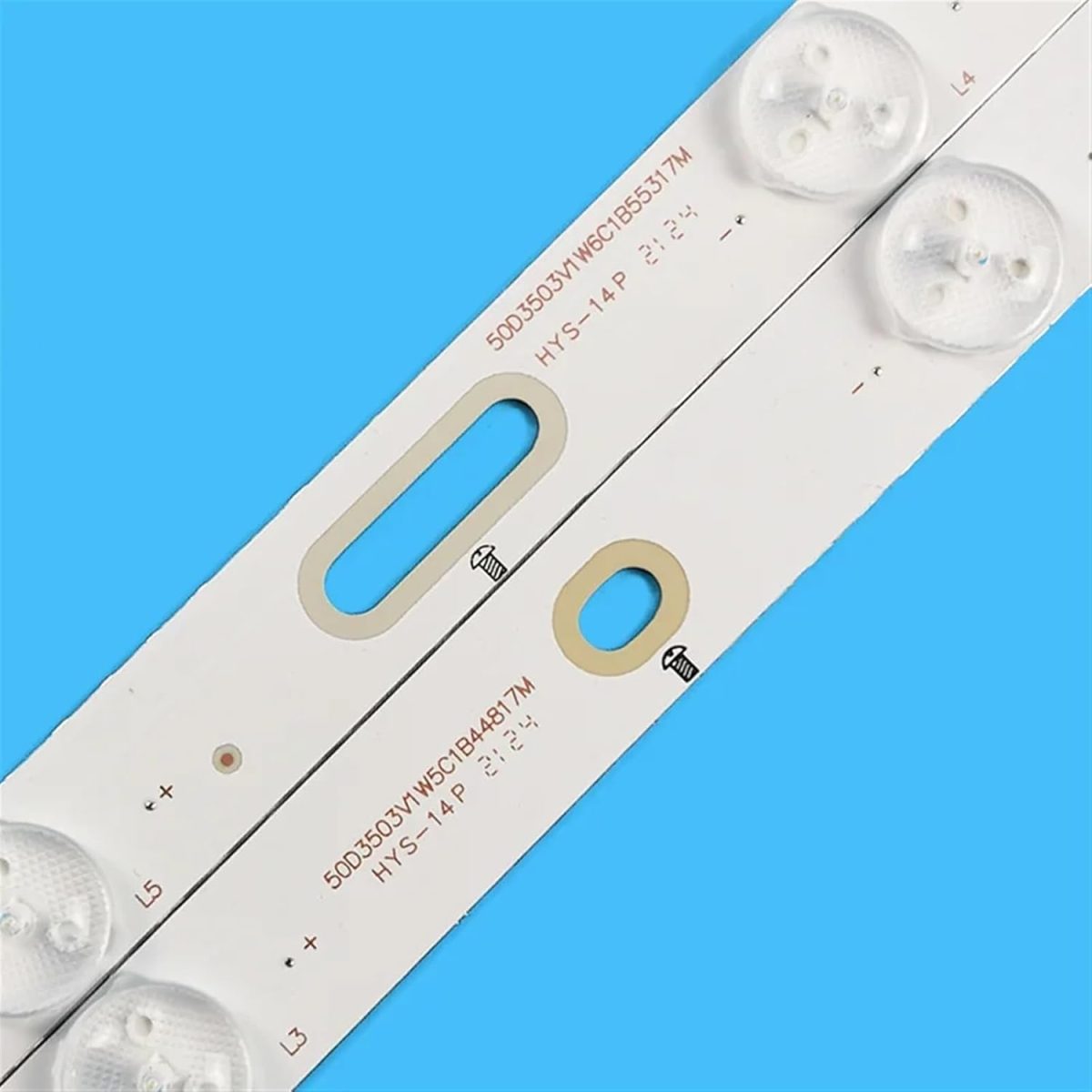 ⁦TILLOJJ LED Backlight strip for A.O/C 50" TV LD50V02S LB-PF3528-GJD2P5C506X11 R L H B TPT500J1-HVN07 50PFF5655/T3 T5002S⁩ - الصورة ⁦2⁩