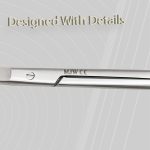 ⁦MJW Iris Scissors Fine Point 11cm 4.5" Jaw Paper Scissors Office Bandage Sharp Scissors Curved/Straight Two Shapes Available (Curved)⁩ - الصورة ⁦3⁩