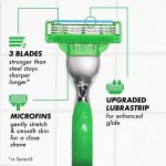 ⁦Gillette Mach3 Sensitive Razors for Men, 1 Razor, 5 Razor Blade Refills, Designed for Sensitive Skin⁩ - الصورة ⁦2⁩