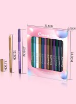 ⁦12 Colors Eyeliner Set with Two Pencil Sharpener, All in One Eye Makeup Gift Kit⁩ - الصورة ⁦7⁩