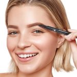 ⁦Azonee 2Pcs 3D Waterproof Microblading Eyebrow Pencil with 4-Fork Tip, Long-Lasting Makeup Fine Stroke Effect, Natural Look Brow Pen (Brown + Black)⁩ - الصورة ⁦8⁩
