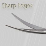 ⁦MJW Iris Scissors Fine Point 11cm 4.5" Jaw Paper Scissors Office Bandage Sharp Scissors Curved/Straight Two Shapes Available (Curved)⁩ - الصورة ⁦2⁩