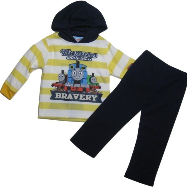 Thomas & Friends Boys' Infant Two-Piece Bravery Sweatsuit Set, Navy, 24M