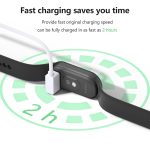 ⁦Charger for Xiaomi Redmi Watch 5 Active/ 5/5 Lite, Magnetic Charger with USB/Type C for Redmi Watch 5 Active Charging Cable (1 m / 3.3 ft) (USB White)⁩ - الصورة ⁦3⁩