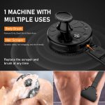 ⁦ADTC Manual Men's Back Shaver and Electric Back Scrubber Fit, Back Shaver for Men with Electric Back Scrubber for Shower-Includes 6 Safety Shave Heads and Ergonomic Handle for Exfoliating and Massage⁩ - الصورة ⁦6⁩