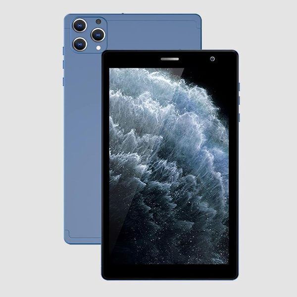 C Idea 7"Inch Smart Tablet CM513 Pro - 5G Android Tab With 128GB Rom+4GB Ram,Quad-Core,Wifi - 5G/LTE Kids Tablet Pc With Smart Cover (Blue)