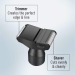⁦ConairMan Ear and Nose Hair Trimmer for Men, Cordless Battery-Powered Trimmer with Detail and Shaver Attachments⁩ - الصورة ⁦3⁩
