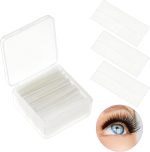 Tazweeq 40 Pcs Self Adhesive Eyelashes Strips Tape, 5D False Eyelash Self-Adhesive Strip, Waterproof Lash Buddy Glue Strip for Fluffy Mink False Eyelashes Replace