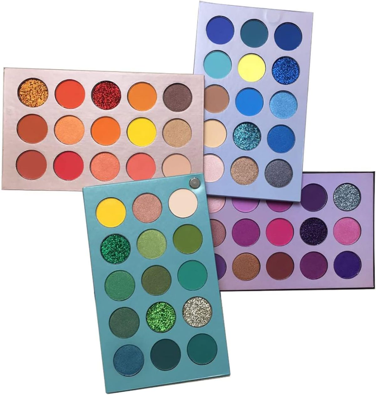 60 Colors Eye Makeup Palettes, 4 In 1 Color Board Matte And Shimmer Highly Pigmented Eye Makeup Palettes,Eyeshadow, RotationEyes Shadow