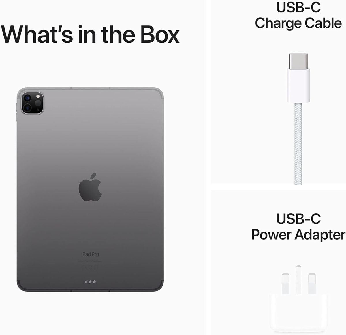 ⁦Apple 2022 11-inch iPad Pro (Wi-Fi + Cellular, 256GB) - Space Gray (4th generation) (Renewed)⁩ - الصورة ⁦6⁩