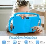 ⁦7 inch Kids Tablet, Quad Core Android 12 2GB 32GB, Parental Control, Eye Protection, Shockproof Case, Dual Camera, WiFi, Bluetooth, Learning Tablet for Kids - K4 (Blue)⁩ - الصورة ⁦4⁩