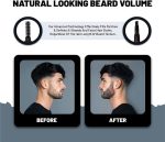 ⁦VOID Homme - Beard Filler Pencil (Black)- Sweat & Waterproof, Smudge-proof, Cover Patches Instantly & Get Natural Beard Fullness…⁩ - الصورة ⁦2⁩